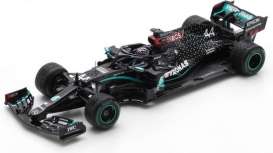 Mercedes Benz - W11 2020 black/silver/green - 1:43 - Minichamps - 410201444 - mc410201444 | Toms Modelautos Mercedes Benz - W11 2020 black/silver/green - 1:43 - Minichamps - 410201444 - mc410201444 | Toms Modelautos