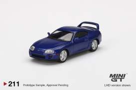 Toyota  - Supra blue pearl metallic - 1:64 - Mini GT - 00211-L - MGT00211lhd | Toms Modelautos