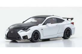 Lexus  - RC F white - 1:43 - Kyosho - 03698W - kyo3698W | Toms Modelautos