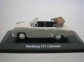 Wartburg  - A 311 1958 grey/white - 1:43 - Maxichamps - 940015930 - mc940015930 | Toms Modelautos