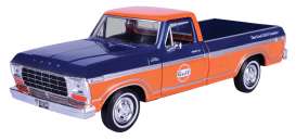 Ford  - F-150 Custom 1979 blue/orange - 1:24 - Motor Max - 79652 - mmax79652 | Toms Modelautos