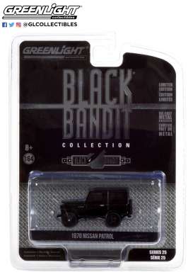 Nissan  - Patrol 1970 black - 1:64 - GreenLight - 28070B - gl28070B | Toms Modelautos