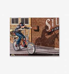 Tac Signs  - Bicycle brown/blue/red - Tac Signs - D2288 - tacD2288 | Toms Modelautos