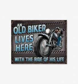 Tac Signs  - Motorcycle grey/blue - Tac Signs - D2236 - tacD2236 | Toms Modelautos