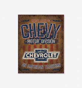 Tac Signs  - Chevrolet brown/blue - Tac Signs - D2204 - tacD2204 | Toms Modelautos