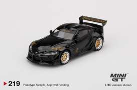 Toyota  - GR Supra  black - 1:64 - Mini GT - 00219-L - MGT00219lhd | Toms Modelautos