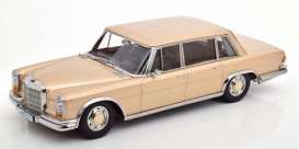 Mercedes Benz  - 600 SWB 1963 light gold/chrome - 1:18 - KK - Scale - 180603 - kkdc180603 | Toms Modelautos