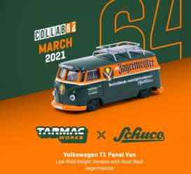 Volkswagen  - T1 green/orange - 1:64 - Tarmac - T64S005JAG - TC-T64S005JAG | Toms Modelautos