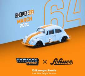 Volkswagen  - Beetle blue/orange - 1:64 - Tarmac - T64S006GF - TC-T64S006GF | Toms Modelautos