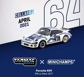 Porsche  - 934 blue/white - 1:64 - Tarmac - T64MC-003-BUR - TC-T64MC003BUR | Toms Modelautos