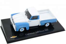 Chevrolet  - 3100 Picape 1964 blue/white - 1:43 - Magazine Models - magPicape64 - magChePicape64 | Toms Modelautos