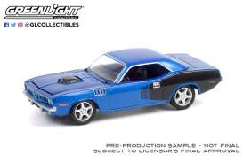 Plymouth  - Barracuda 1970 blue - 1:64 - GreenLight - 37230C - gl37230C | Toms Modelautos