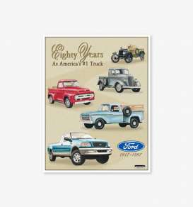 Tac Signs  - Ford Trucks brown/red/blue - Tac Signs - D712 - tacD712 | Toms Modelautos