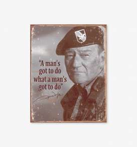 Tac Signs  - John Wayne brown/grey - Tac Signs - D1495 - tacD1495 | Toms Modelautos