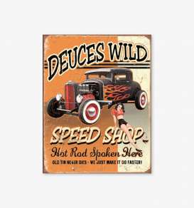 Tac Signs  - Hot Rod brown/black/red - Tac Signs - D1688 - tacD1688 | Toms Modelautos