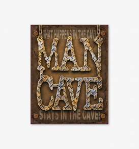 Tac Signs  - Man Cave brown - Tac Signs - D1701 - tacD1701 | Toms Modelautos