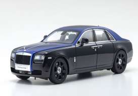 Rolls Royce  - Ghost SWB black/blue - 1:18 - Kyosho - 8802BKB - kyo8802BKB | Toms Modelautos