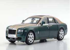 Rolls Royce  - Ghost SWB green/gold - 1:18 - Kyosho - 8802GRG - kyo8802GRG | Toms Modelautos