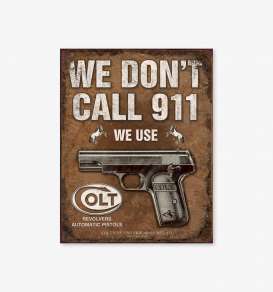 Tac Signs  - Colt brown/white - Tac Signs - D1799 - tacD1799 | Toms Modelautos