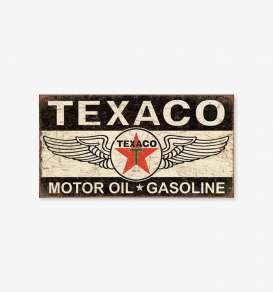 Tac Signs  - Texaco beige/red/black/rusty - Tac Signs - D1896 - tacD1896 | Toms Modelautos