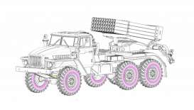 Military Vehicles  - BM-21  - 1:72 - Hobby Boss - 82931 - hb82931 | Toms Modelautos