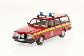 Volvo  - 245 *Radningstjansten * 1983 red/yellow - 1:43 - Triple9 Collection - 43080 - T9-43080 | Toms Modelautos