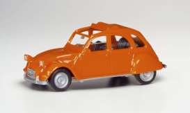 Citroen  - 2CV orange - 1:87 - Herpa - H020824-006 - herpa020824-006 | Toms Modelautos