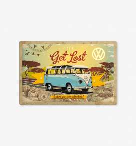 Tac Signs 3D  - Volkswagen blue/yellow/brown - Tac Signs - NA23155 - tac3D23155 | Toms Modelautos