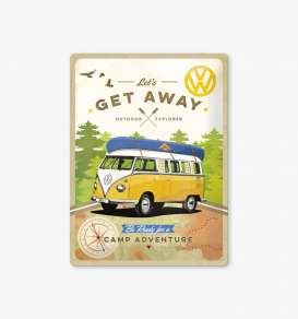 Tac Signs 3D  - Volkswagen blue/yellow/green - Tac Signs - NA23208 - tac3D23208 | Toms Modelautos