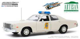 Plymouth  - Fury 1975 white - 1:18 - GreenLight - 19083 - gl19083 | Toms Modelautos