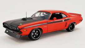 Dodge  - 426 Hemi Challenger Street Fig 1971 orange/black - 1:18 - Acme Diecast - 1806015 - acme1806015 | Toms Modelautos