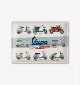 Tac Signs 3D  - Vespa white/red/blue - Tac Signs - NA23258 - tac3D23258 | Toms Modelautos