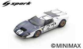 Ford  -  GT40 1965 white/black - 1:43 - Spark - s4533 - spas4533 | Toms Modelautos