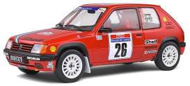 Peugeot  - 205 1990 red - 1:18 - Solido - 1801709 - soli1801709 | Toms Modelautos
