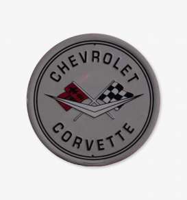 Tac-Signs Big Round  - Chevrolet grey/black - Tac Signs - 24RD8 - tacB24RD8 | Toms Modelautos