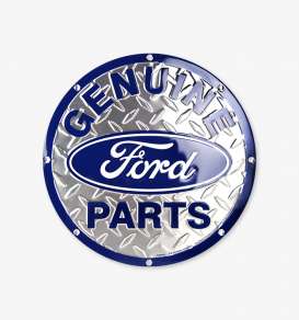 Tac-Signs Big Round  - Ford Silver/blue - Tac Signs - 24RD59 - tacB24RD59 | Toms Modelautos