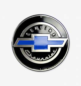 Tac-Signs Big Round  - Chevrolet black/blue - Tac Signs - 24RD61 - tacB24RD61 | Toms Modelautos