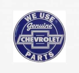 Tac-Signs Big Round  - Chevrolet blue/white - Tac Signs - 24RD101 - tacB24RD101 | Toms Modelautos