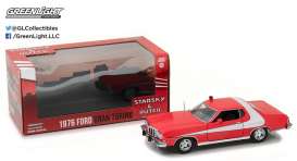 Ford  - Gran Torino *Starsky & Hutch* 1976 red/white - 1:24 - GreenLight - 84042 - gl84042 | Toms Modelautos