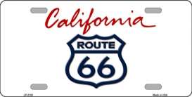 Funny Plates  - Route 66 white/blue/red - Tac Signs - LP2103 - funLP2103 | Toms Modelautos