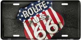 Funny Plates  - Route 66 black/blue/red/white - Tac Signs - MC50160 - funMC50160 | Toms Modelautos