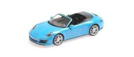 Porsche  - 911 2017 blue - 1:43 - Minichamps - 410067232 - mc410067232 | Toms Modelautos