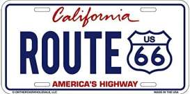 Funny Plates  - Route 66 white/blue/red - Tac Signs - 19230 - fun19230 | Toms Modelautos