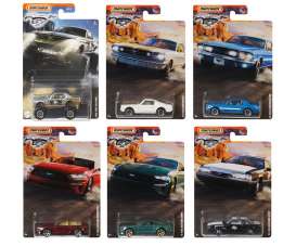 Ford  - Mustang assortment various - 1:64 - Matchbox - GGF12 - MBGGF12-956B | Toms Modelautos