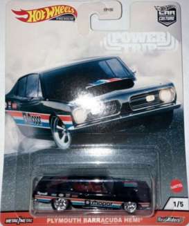 Plymouth  - Barracuda Hemi black  - 1:64 - Hotwheels - GJR05 - hwmvGJR05 | Toms Modelautos