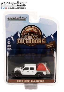 Jeep - Gladiator 2020 white/red - 1:64 - GreenLight - 38010D - gl38010D | Toms Modelautos Jeep - Gladiator 2020 white/red - 1:64 - GreenLight - 38010D - gl38010D | Toms Modelautos