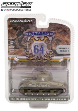 Sherman - M4 Tank 1941 army green - 1:64 - GreenLight - 61010A - gl61010A | Toms Modelautos Sherman - M4 Tank 1941 army green - 1:64 - GreenLight - 61010A - gl61010A | Toms Modelautos