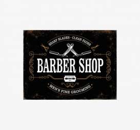 Tac Signs  - Barbershop black - Tac Signs - BK5814 - tacBK5814 | Toms Modelautos