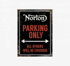 Tac Signs  - Norton black/red - Tac Signs - BK10875 - tacBK10875 | Toms Modelautos