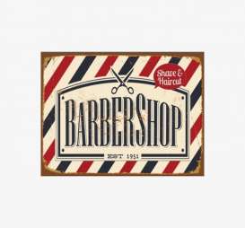 Tac Signs  - Barbershop blue/red/white - Tac Signs - SP3339 - tacSP3339 | Toms Modelautos